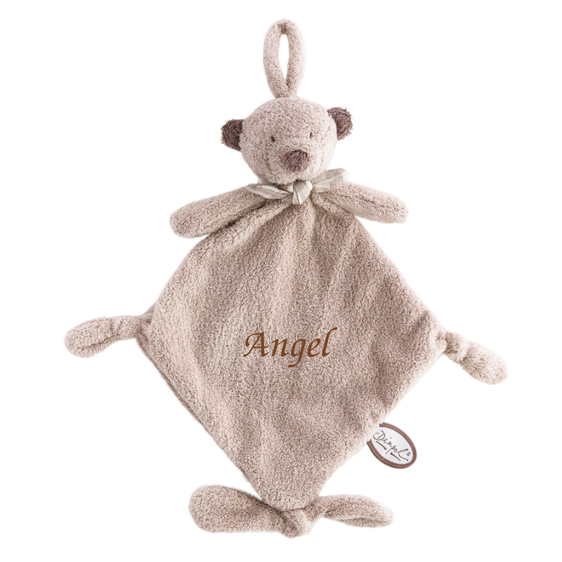  - noann the bear - comforter with soother holder light brown 25 cm 